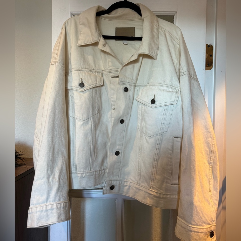 Banana Republic Cream Denim Jacket